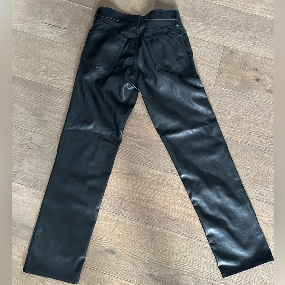 Brand new High Rise Vegan Leather Cheeky Straight Pants - Picture 2 of 3